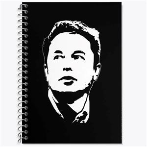 دفتر لغت 50 برگ خندالو مدل ایلان ماسک Elon Musk کد 10924