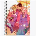 دفتر لغت 50 برگ خندالو مدل سوسی و اکو و جانسون انیمه جادوگران کوچک Little Witch Academia کد 22886