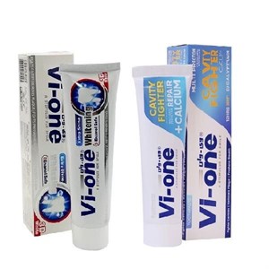 خمیر دندان وی وان مدل 3D white-cavity حجم 90 میلی لیتر مجموعه 2 عددی