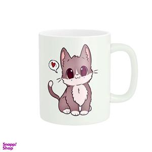 ماگ طرح گربه کیوت کد 221