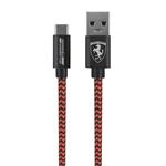 Ferrari Nylon USB To USB-C 1.5m Cable