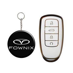 کاور ریموت و سوئیچ خودرو قطعه سازان کبیر مدل COV-FX-1030154 مناسب برای فونیکس FX به همراه جاسوئیچی