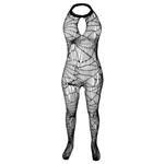 لباس خواب زنانه ماییلدا مدل فیشنت فاق باز کد 4855-S40 رنگ مشکی