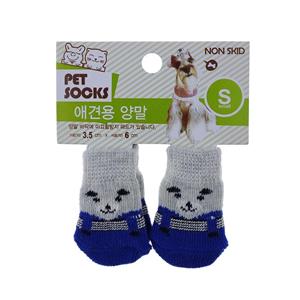 جوراب سگ و گربه مدل Happy Blue Panda سایز S بسته 4 عددی 