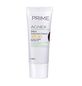 کرم ضد آفتاب رنگی مدل  Acnex Tinted SPF60 بژ روشن پرایم 