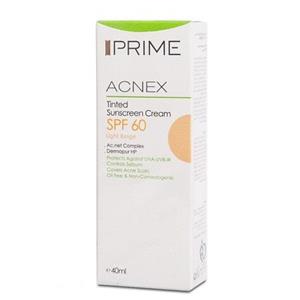 کرم ضد آفتاب رنگی پریم مدل Acnex Beige SPF60 حجم 40 میلی لیتر