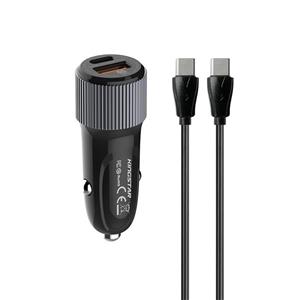 شارژر فندکی 38 وات کینگ استار مدل KC135C PD به همراه کابل USB-C