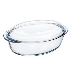 ظرف پخت پیرکس مدل مرغ خوری بیضی