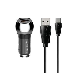 شارژر فندکی 38 وات کینگ استار مدل KC140 PD به همراه کابل USB-C