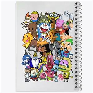 دفتر زبان 50 برگ خندالو مدل سه خط طرح انیمیشن بچه رئیس The Boss Baby کد 1372