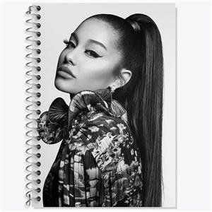 دفتر زبان 50 برگ خندالو مدل سه خط طرح آریانا گرانده Ariana Grande کد 19067