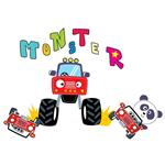 استیکر دیواری صالسو آرت مدل monster car az