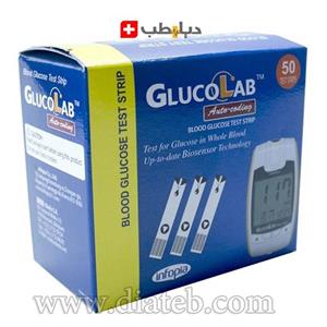 نوار تست قند خون گلوکولب Glucolab