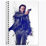 دفتر زبان 50 برگ خندالو مدل سه خط طرح جان ویک John Wick کد 28553