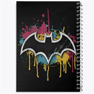 دفتر زبان 50 برگ خندالو مدل سه خط طرح بتمن Batman کد 24258