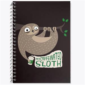 دفتر زبان 50 برگ خندالو مدل سه خط طرح تنبل کد 26188