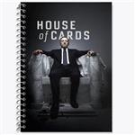 دفتر زبان 50 برگ خندالو مدل سه خط طرح سریال House Of Cards کد 28146