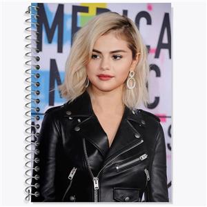 دفتر زبان 50 برگ خندالو مدل سه خط طرح سلنا گومز Selena Gomez کد 19208 