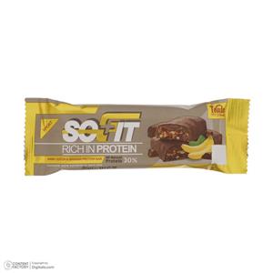 پروتئین بار موز با روکش شکلات تلخ سوفیت توت سوییت - 45 گرم بسته 3 عددی