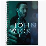 دفتر زبان 50 برگ خندالو مدل سه خط طرح جان ویک John Wick کد 2946