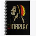 دفتر زبان 50 برگ خندالو مدل سه خط طرح باب مارلی Bob Marley کد 3275