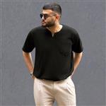 تی شرت اورسایز  آستین کوتاه مردانه مدل 1084-099