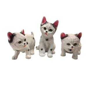 مجسمه مدل گربه خالخالی مجموعه سه عددی