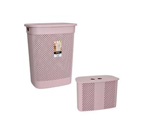 سبد رخت چرک لیمون کد 2136  مجموعه 2 عددی