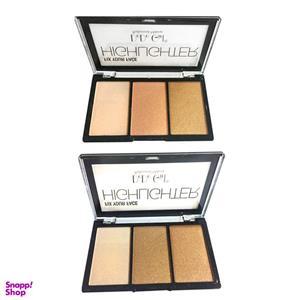 پالت هایلایتر دودو گرل مدل Professional Makeup مجموعه دو عددی