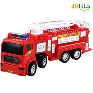 ماشین بازی مدل تریلی آتش نشانی درج