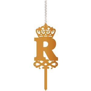 شمع تولد طرح حرف R کد HMR
