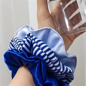 کش مو زنانه پاپلی مدل اسکرانچی ساتن بسته 3 عددی