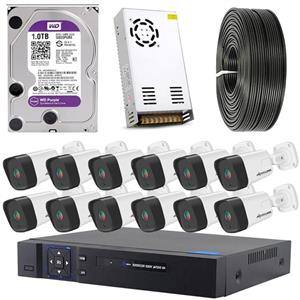 سیستم امنیتی نظارتی کامل مدل FULL HD KIT 012 SB - AXESSLINK