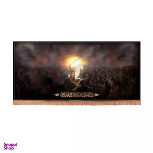 پرچم خدمتگزاران مدل کتیبه محرم طرح دعای اللهم العن اول ظالم ظلم حق محمد و آل محمد صلی الله علیه و آله کد 40003158