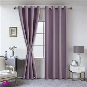 پرده مدل پانچ حریر ساده سایز 150x280 سانتی متر