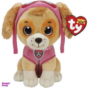 عروسک تی وای طرح سگ نگهبان اسکای مدل چشم تیله ای ارتفاع 15 سانتی‌متر