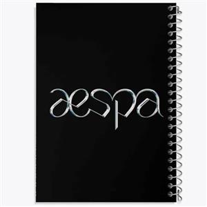 دفتر زبان 50 برگ خندالو مدل دو خط طرح گروه آسپا Aespa کد 12461