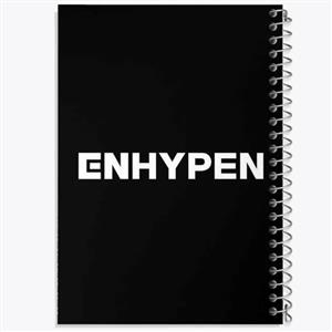 دفتر زبان 50 برگ خندالو مدل دو خط طرح گروه انهایپن ENHYPEN کد 12337