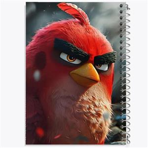 دفتر زبان 50 برگ خندالو مدل دو خط طرح پرندگان خشمگین Angry Birds کد 13868
