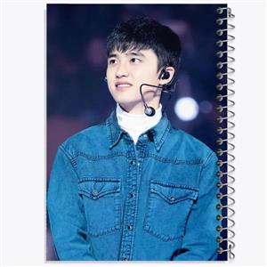 دفتر زبان 50 برگ خندالو مدل دو خط طرح دی او گروه اکسو EXO کد 13372