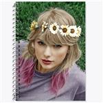 دفتر زبان 50 برگ خندالو مدل دو خط طرح تیلور سوئیفت Taylor Swift کد 19037