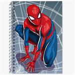 دفتر زبان 50 برگ خندالو مدل دو خط طرح مرد عنکبوتی Spider Man کد 13181