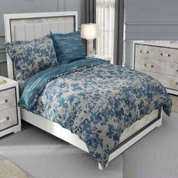 سرویس روتختی طرح ساتین پنبه پلاس کد 80 دو نفره شش تکه