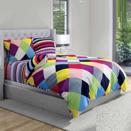 سرویس روتختی طرح ساتین پنبه پلاس کد 83 دو نفره شش تکه