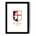 تابلو مدل دیواری طرح آث میلان AC Milan کد FD581