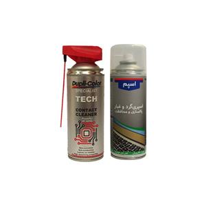 اسپری پاک کننده گردوغبار کیبورد و تمیز کننده برد الکترونیکی  دوپلی کالر مدل DUST حجم 400 میلی لیتر