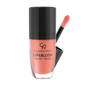 رژ لب و رژگونه مایع گلدن رز مدل Velvet Touch شماره 01