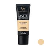 کرم پودر گلدن رز مدل   Matte Perfection شماره W1 حجم 35 میلی لیتر