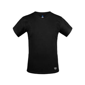 تی شرت آستین کوتاه مردانه تاپیک مدل نانو آنتی باکتریال ضدتعریق یقه هفت بسته رنگ مشکی