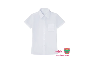 پیراهن آستین کوتاه پسرانه برند اسمارت آلمان سفید ساده کد 2A-88